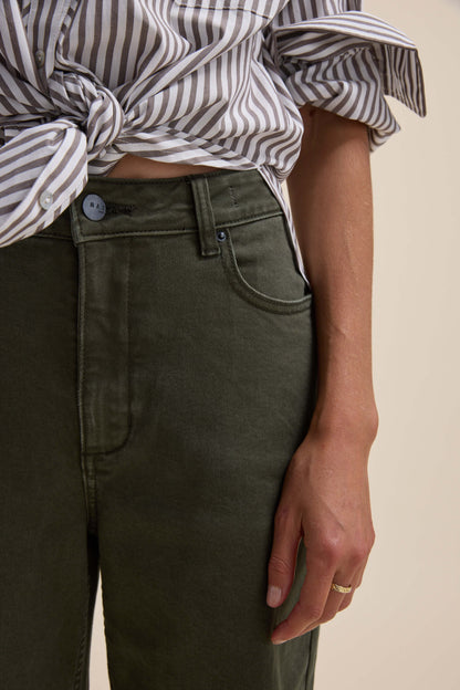 The Mid Rise Wide Leg Jeans