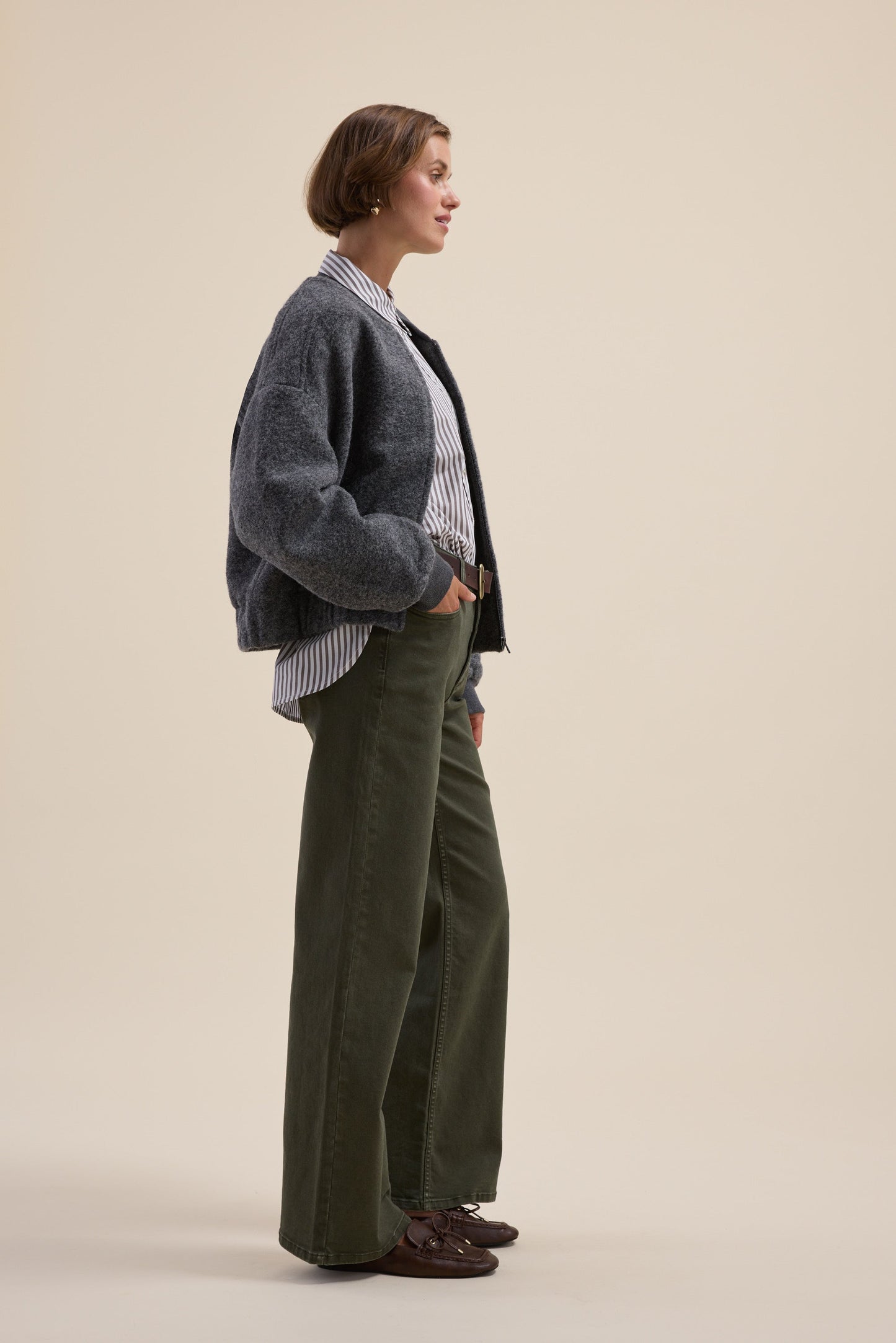The Mid Rise Wide Leg Jeans