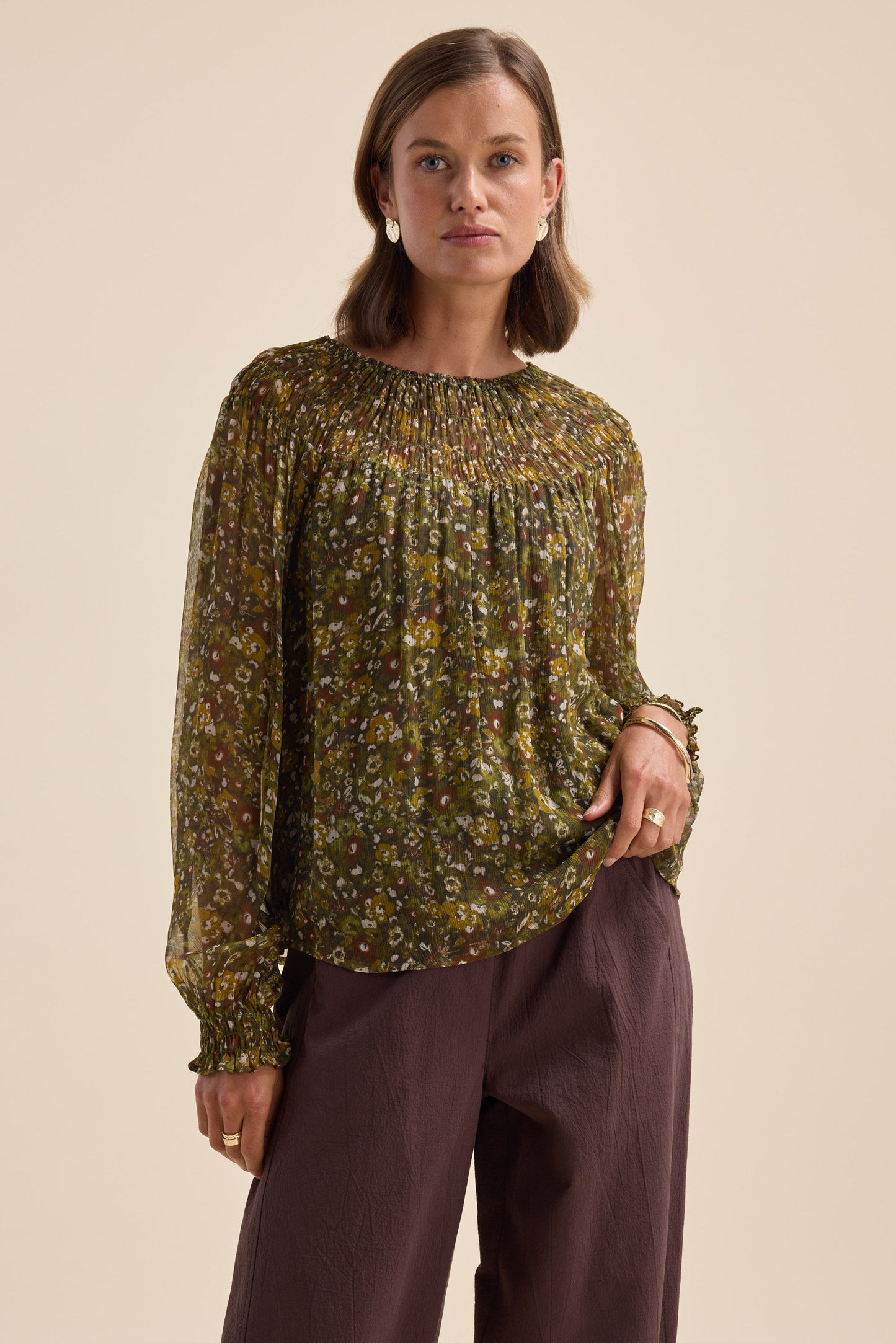Gemma Gather Detail Top