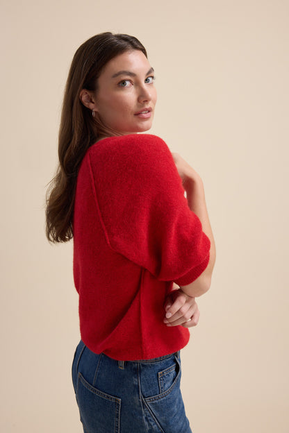 Ivy Knitted V Neck Tee