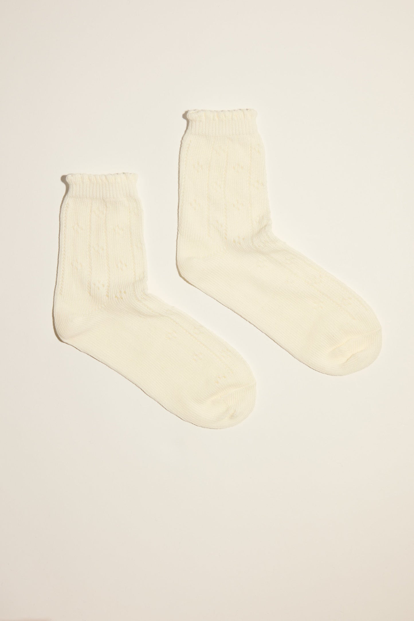 Josie Pointelle Crew Socks