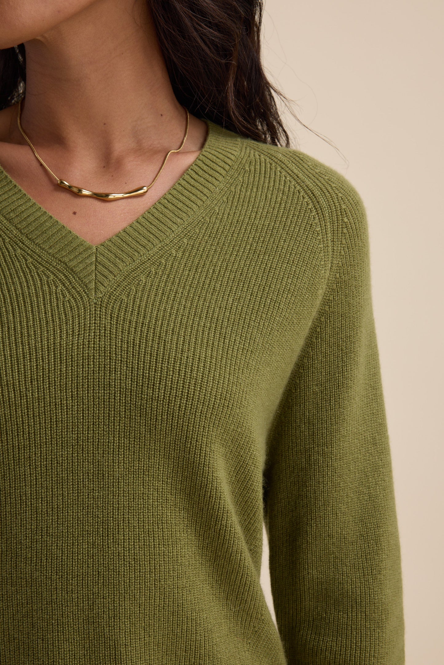 Elementary Cashmere Blend V Neck Sweater