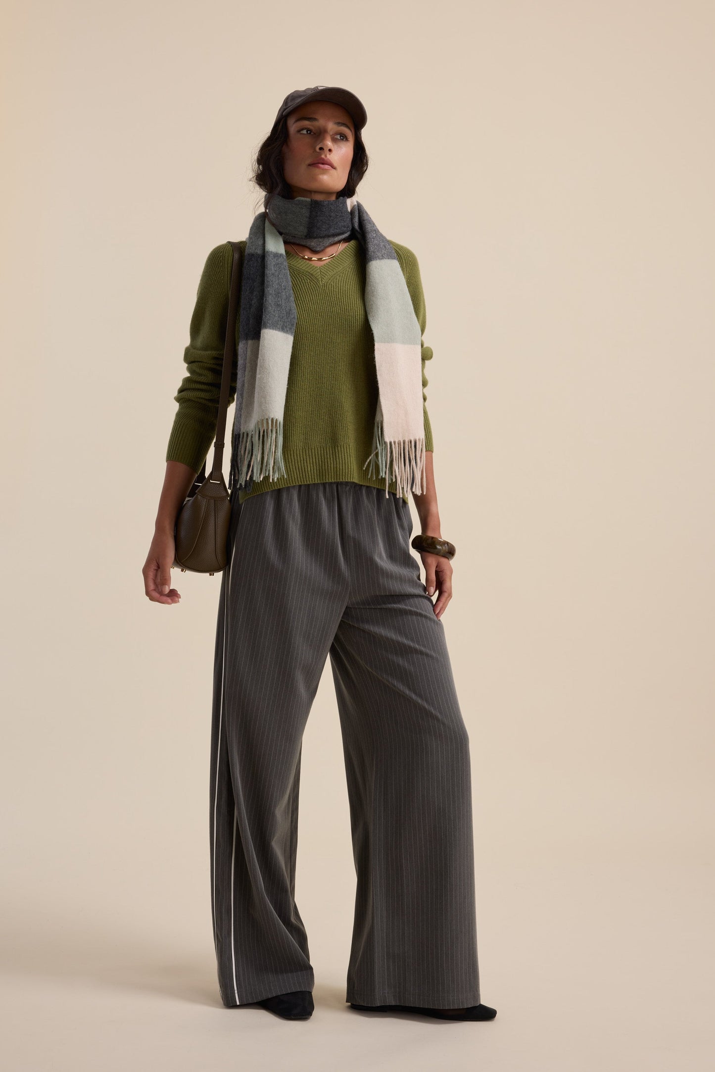 Elementary Cashmere Blend V Neck Sweater