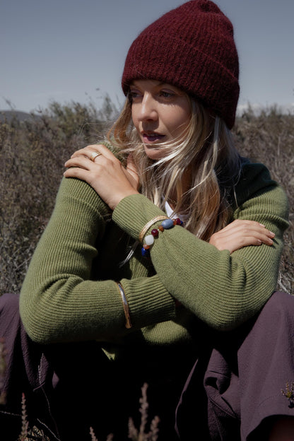Elementary Cashmere Blend V Neck Sweater
