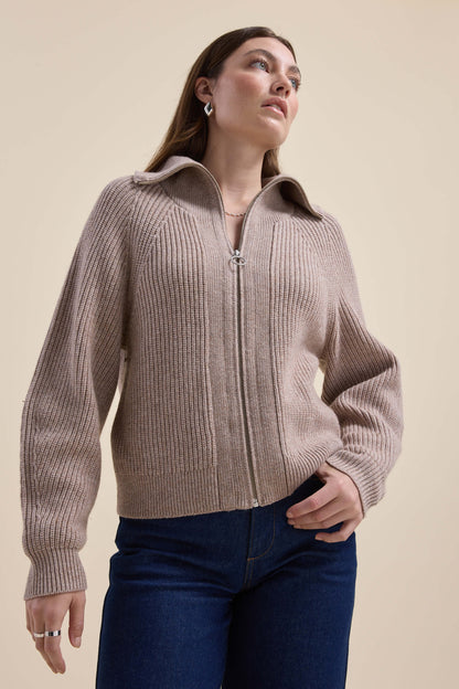 Elementary Collar Detail Cardigan