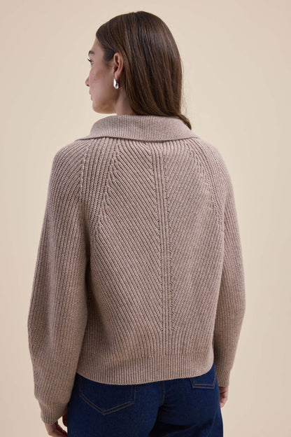 Elementary Collar Detail Cardigan