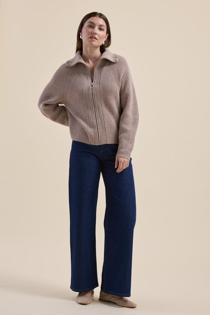 Elementary Collar Detail Cardigan