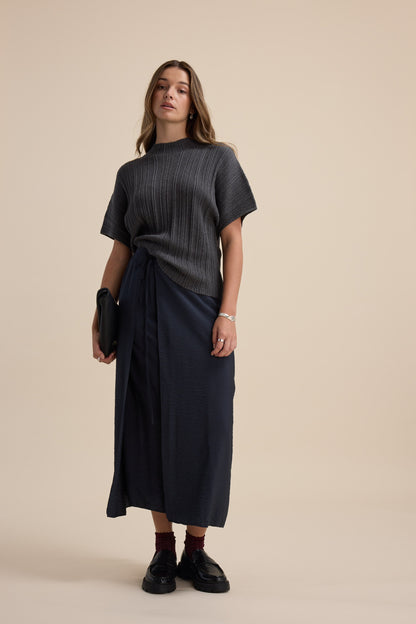 Elementary Wrap Detail Skirt