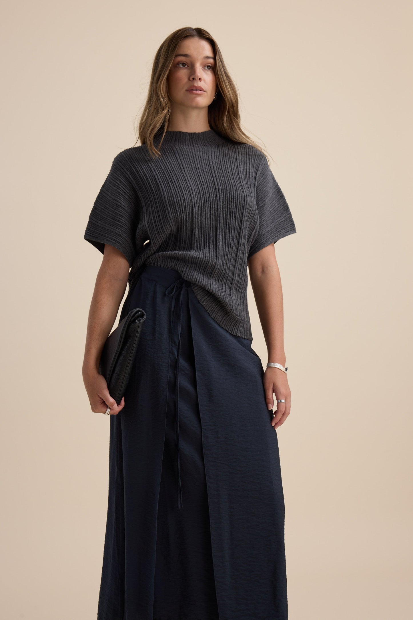 Elementary Wrap Detail Skirt