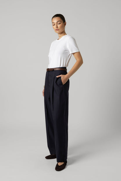 The Pleat Detail Wide Leg Pants