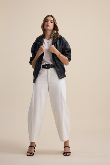 Leila Shirred Sleeve Top