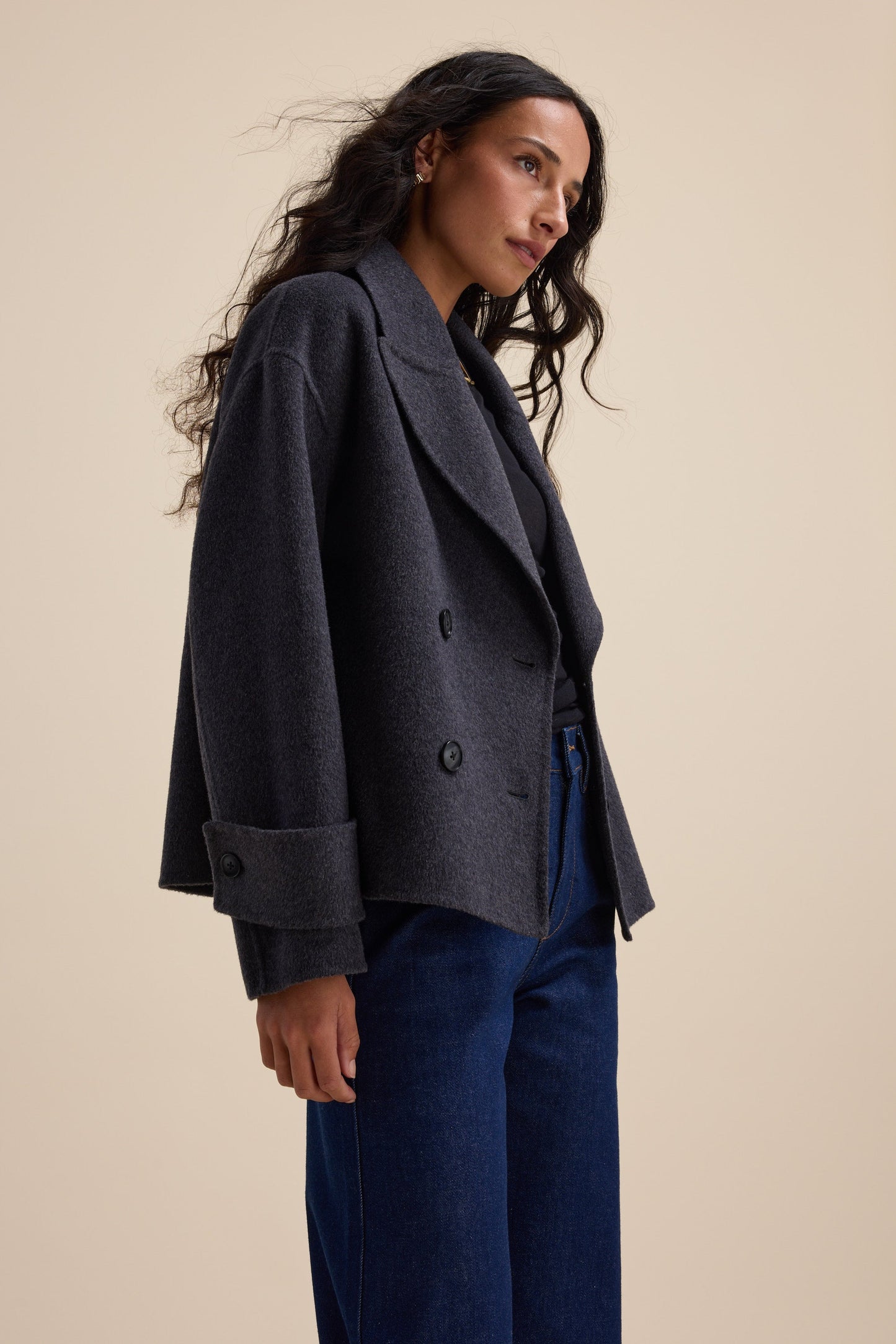 The Double Breasted Wool Blend Coat
