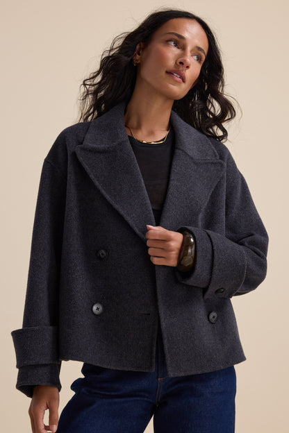 The Double Breasted Wool Blend Coat