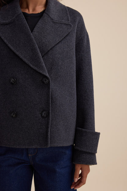 The Double Breasted Wool Blend Coat