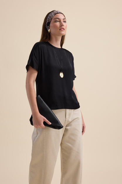 The Satin Shell Top