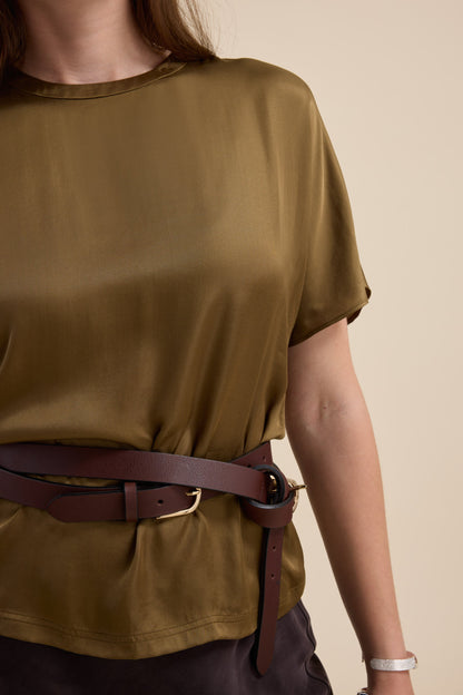 The Satin Shell Top