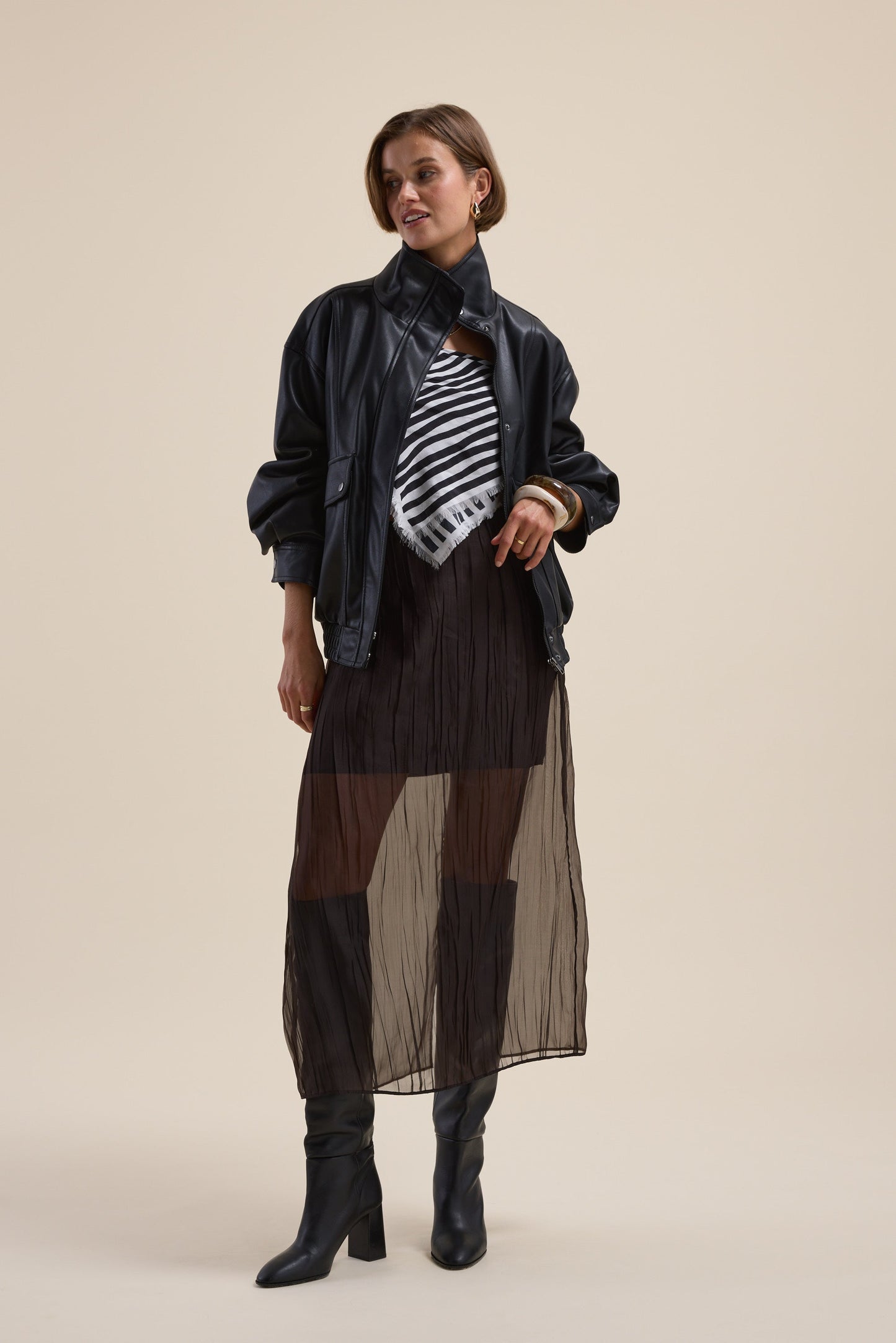 Ari Sheer Midi Skirt