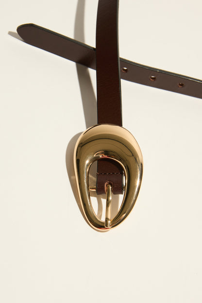 Chelsea Oval Buckle Slim Belt