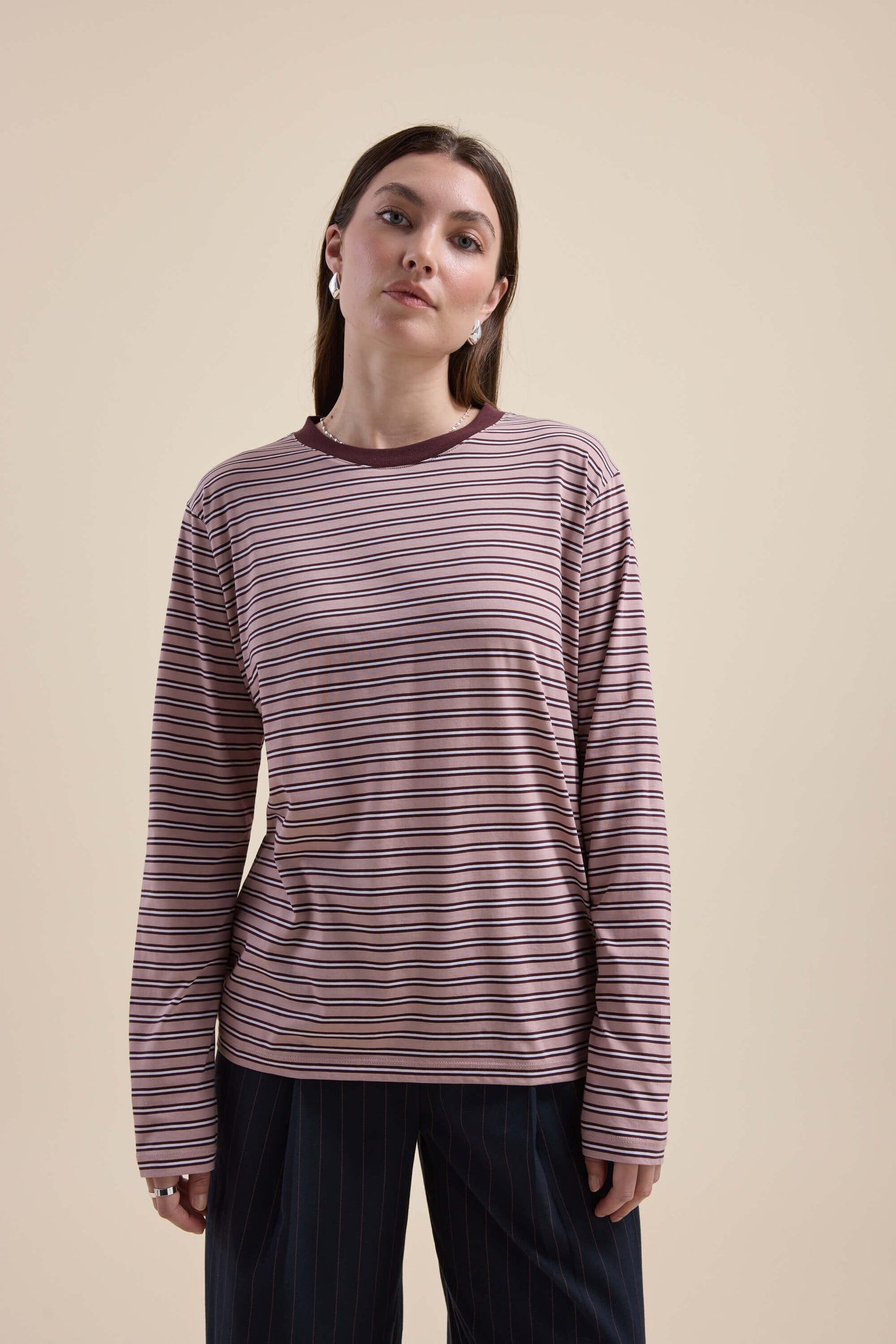 Carmen Long Sleeve Stripe Tee