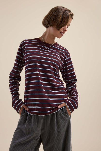 Carmen Long Sleeve Stripe Tee