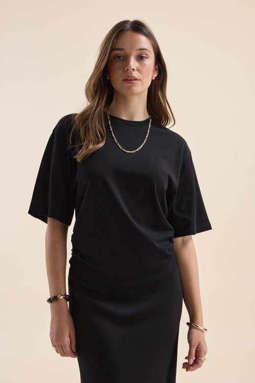 Genevie Gather Detail Tee
