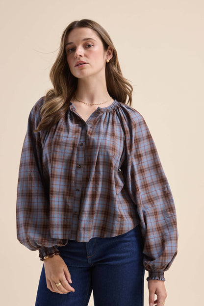 Sutton Button Front Blouse