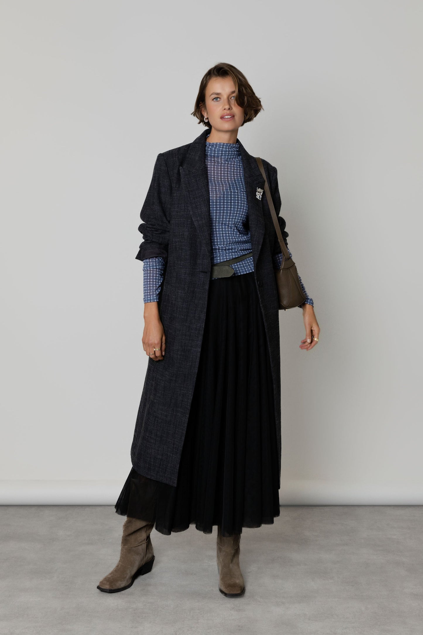 The Wool Blend Blazer Coat