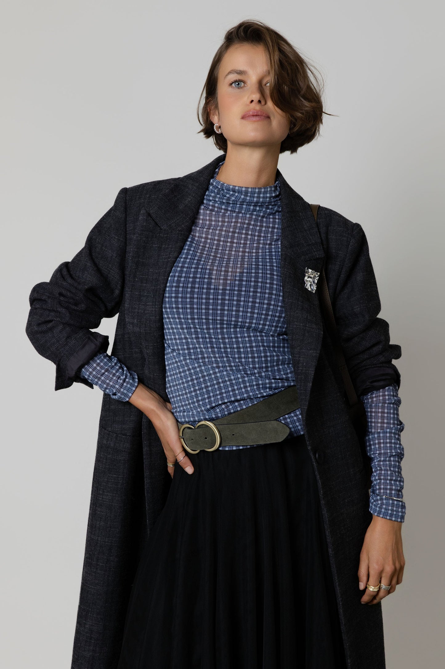 The Wool Blend Blazer Coat