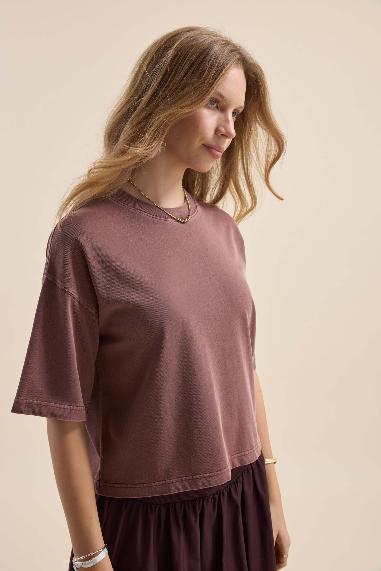 Olive Boxy Tee