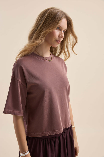 Olive Boxy Tee