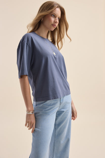 Olive Boxy Tee