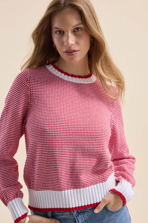 Callie Knit Detail Sweater