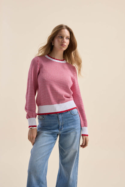 Callie Knit Detail Sweater
