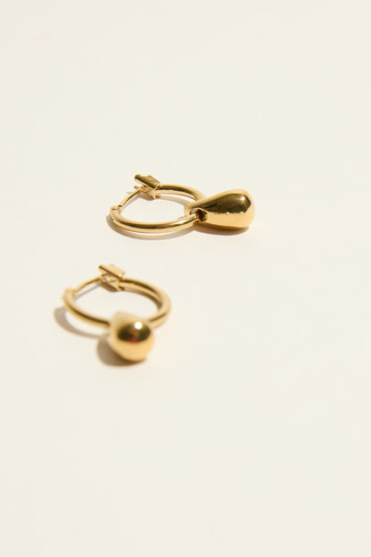 Atelier 19 Dewdrop on Hoop Earrings