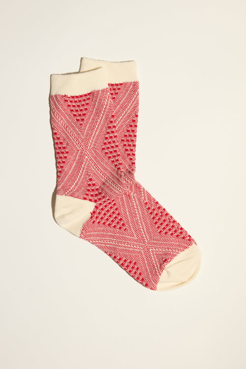 Maggie Geo Crew Socks