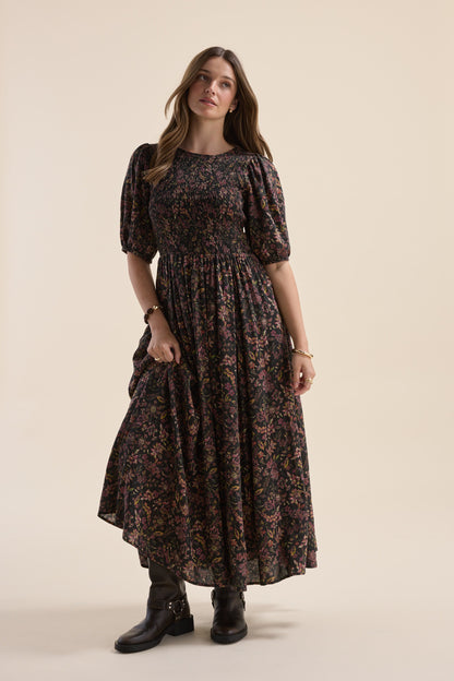 Elementary Shirred Bodice Dress