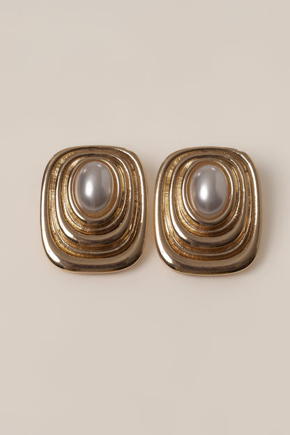 Gold Katalia Pearl Earrings