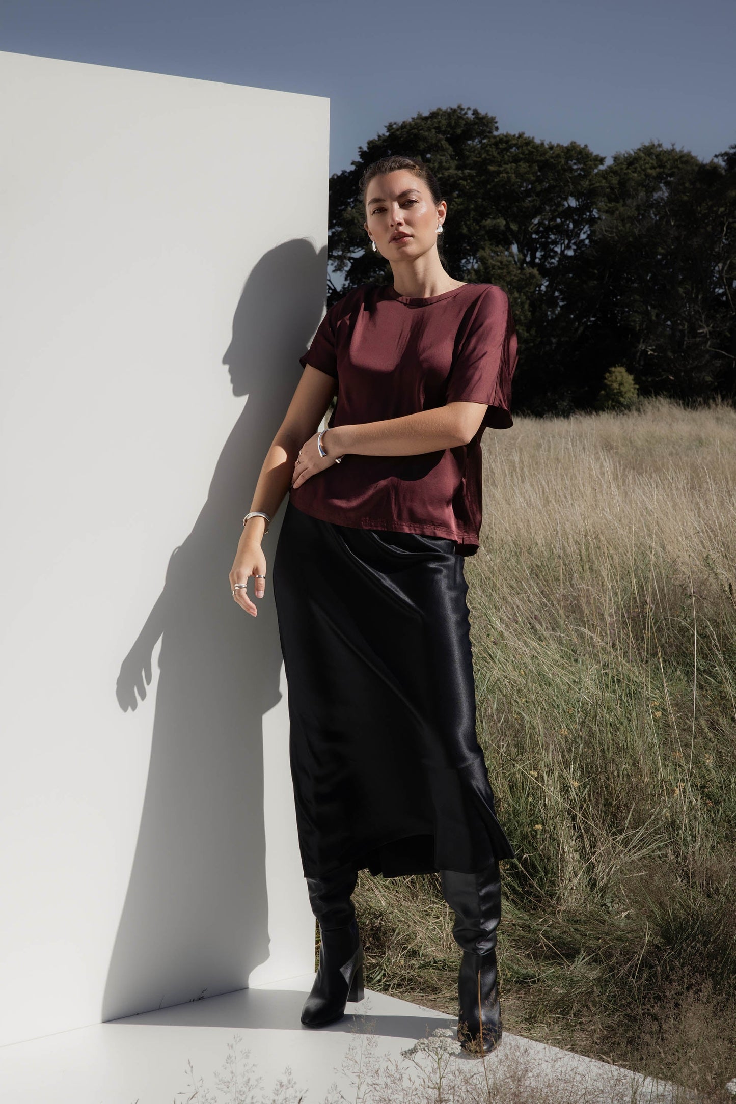 The Satin Shell Top