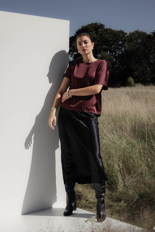 The Satin Shell Top