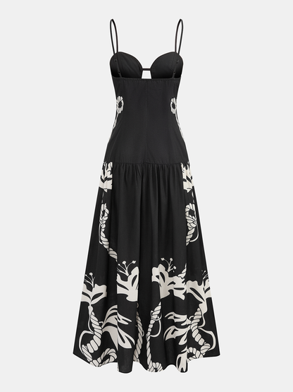 Printed Cami Maxi Dress