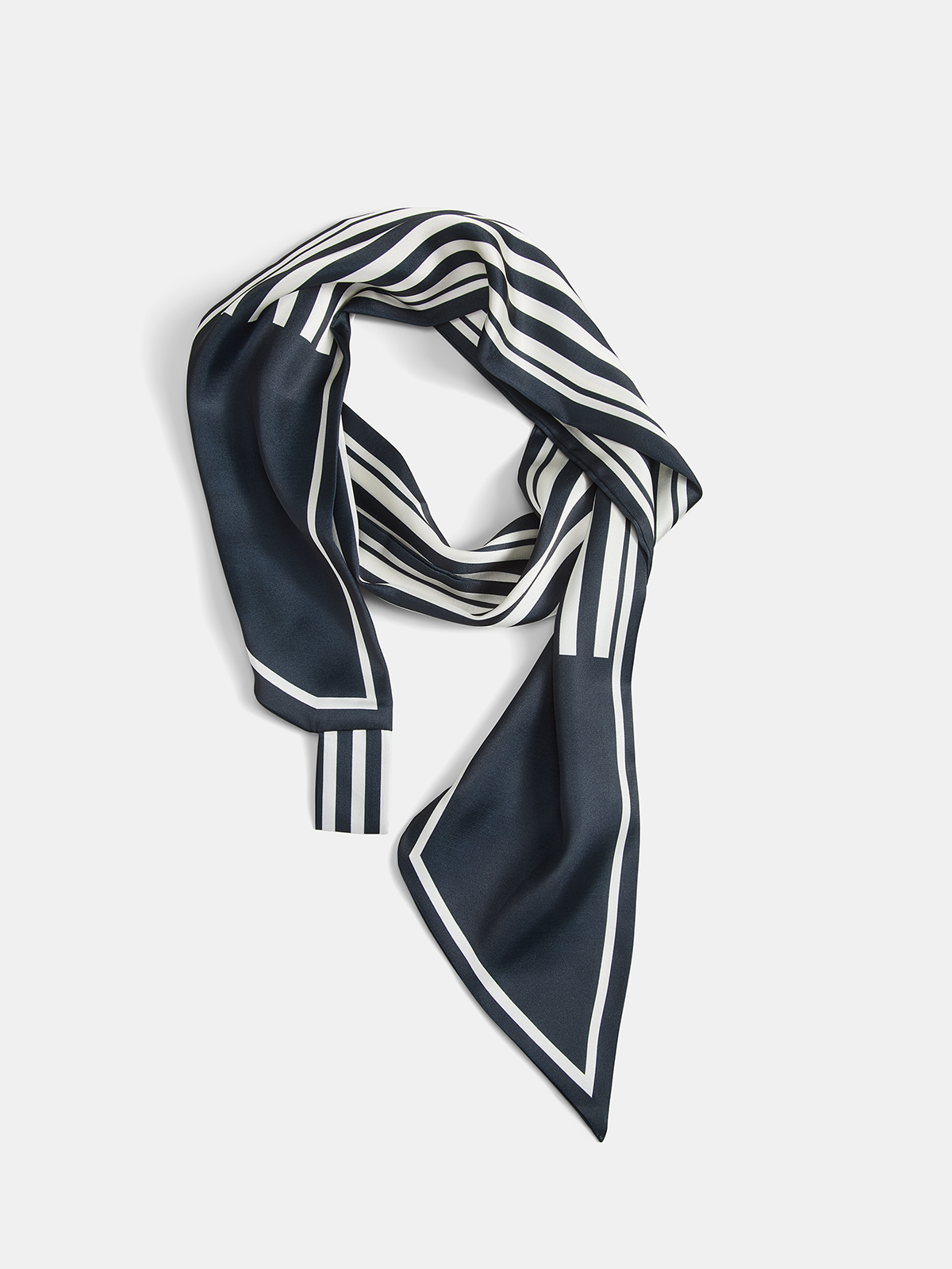 Classic Striped Skinny Scarf