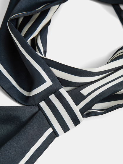 Classic Striped Skinny Scarf