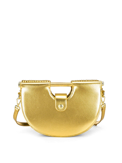 Multi-Layer Half Moon Crossbody Handbag
