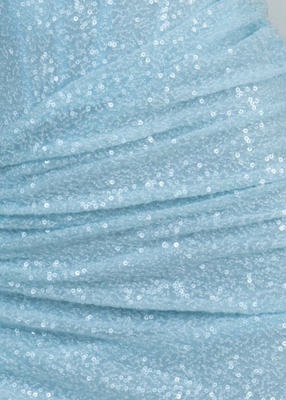 Beauty Treasure Strapless Gown - Baby Blue