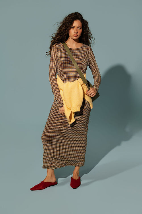 The Mesh Gather Detail Dress