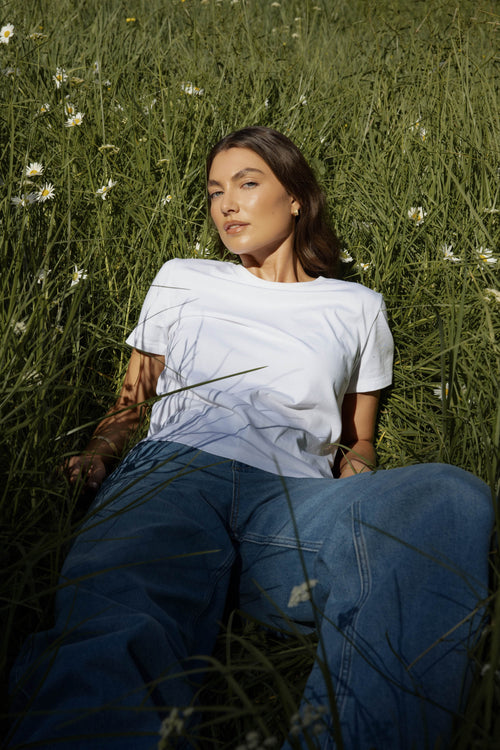 The Good Earth Cotton Crew Tee