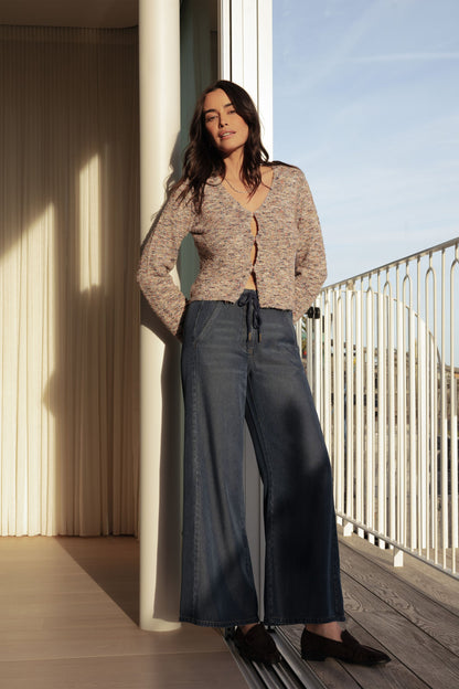 Elementary Flared Sleeve Cardigan