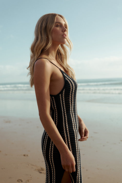 Sandy Crochet Detail Beach Dress