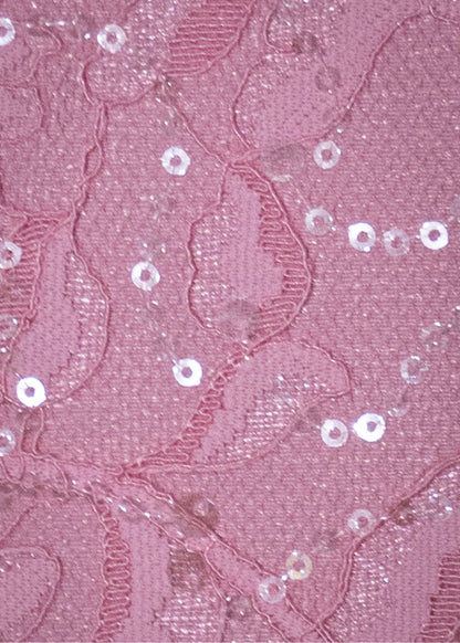 True Beauty Embellished Lace Mini Dress - Pink