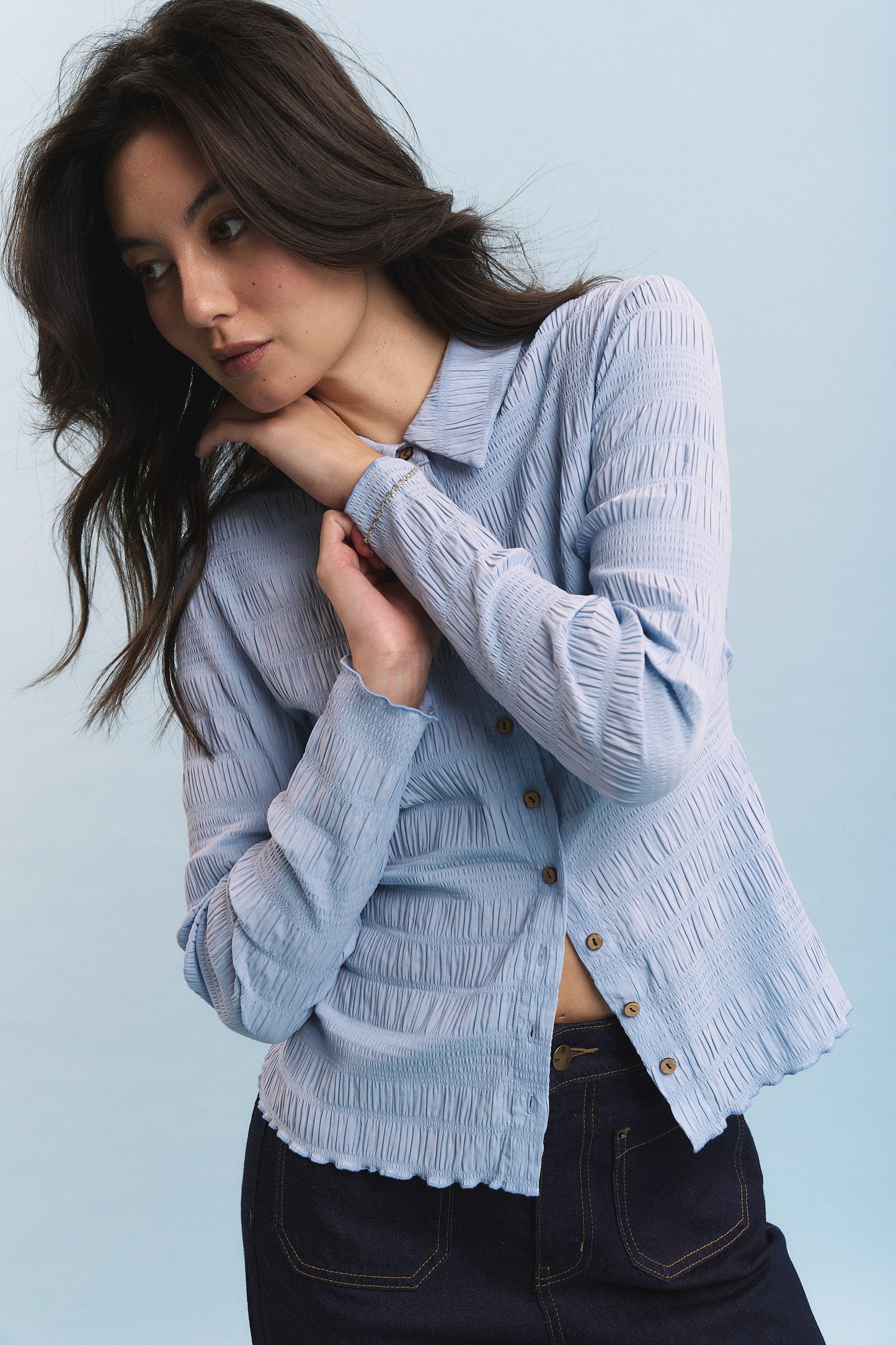 Tahlia Shirred Detail Shirt